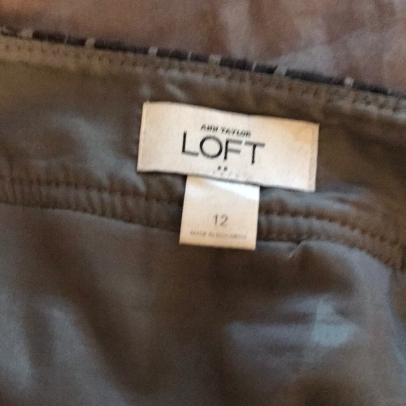 Loft tweed pencil skirt, grey and purple, size 12 - Picture 2 of 2